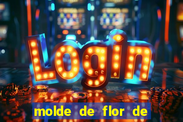 molde de flor de eva grande para imprimir